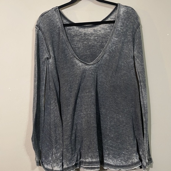Free People Grey Thermal - Picture 4 of 6
